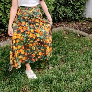 Maeve by Anthropologie Orange Skirt